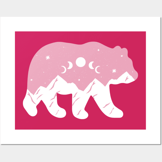 Bear Mountainscape Wall Art by JM's Designs